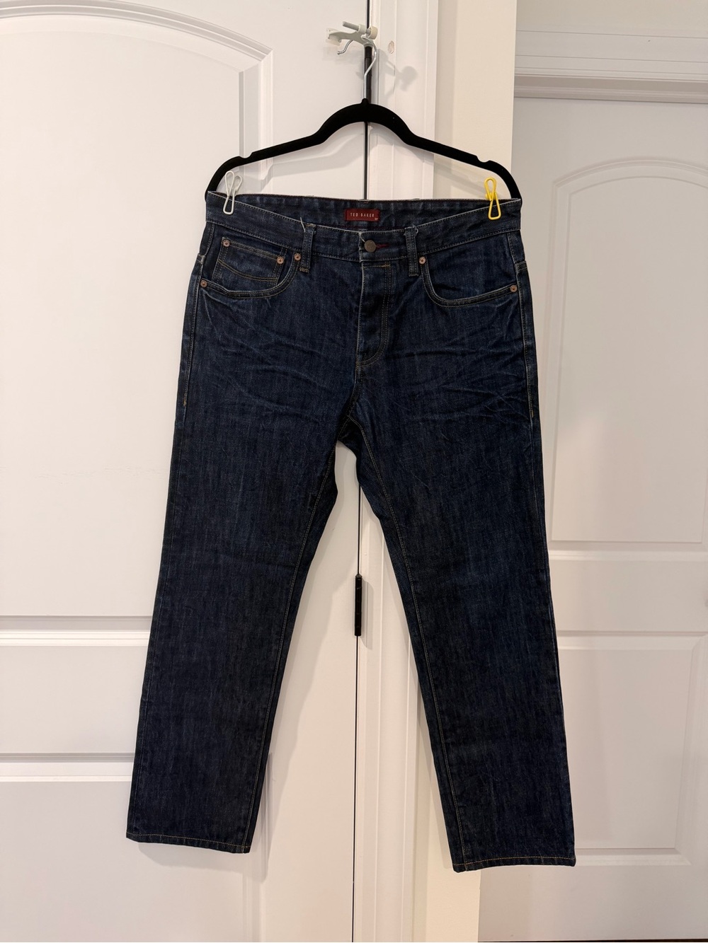 Ted Baker Dark Blue Straight-Leg Jeans